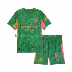 Manchester City Ederson Moraes 31 Målmand Børn Hjemmebane Fodboldtrøje 2025-2026 Kortærmet