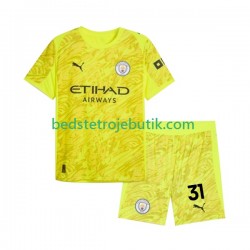 Manchester City Ederson Moraes 31 Målmand Børn 3. Valg Fodboldtrøje 2025-2026 Kortærmet