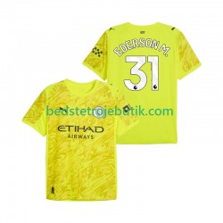 Manchester City Ederson Moraes 31 Målmand Mænd 3. Valg Fodboldtrøje 2025-2026 Kortærmet