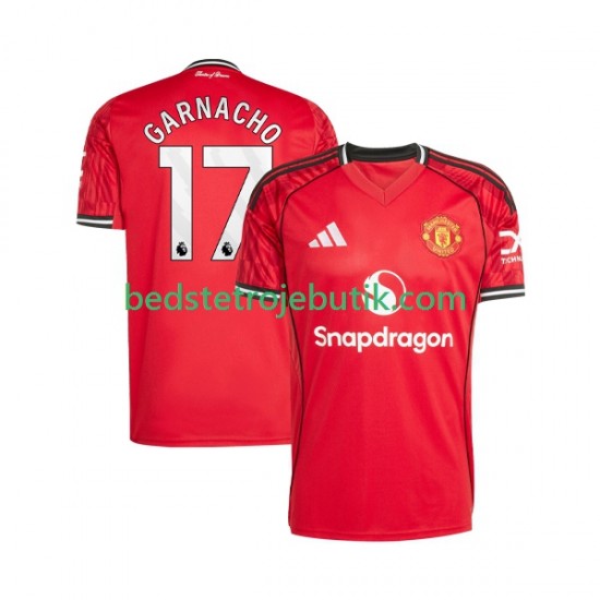 Manchester United Alejandro Garnacho 17 Mænd Hjemmebane Fodboldtrøje 2025-2026 Kortærmet