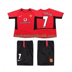 Manchester United BECKHAM 7 Retro Børn Hjemmebane Fodboldtrøje 2004 2002 Kortærmet