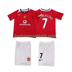 Manchester United Cristiano Ronaldo 7 Retro Børn Hjemmebane Fodboldtrøje 2004 2006 Kortærmet