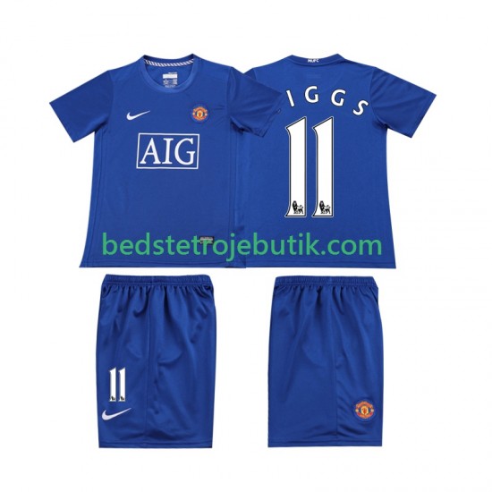 Manchester United GIGGS 11 Retro Børn Udebane Fodboldtrøje 2008 Kortærmet