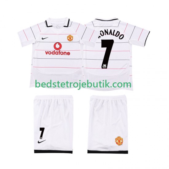 Manchester United Cristiano Ronaldo 7 2003 2005 Retro Børn Hjemmebane Fodboldtrøje Kortærmet