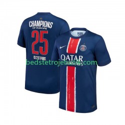 Paris Saint-Germain Champion Mænd Hjemmebane Fodboldtrøje 2024-2025 Kortærmet