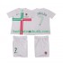 Portugal Cristiano Ronaldo 7 2012 Retro Børn Udebane Fodboldtrøje Kortærmet