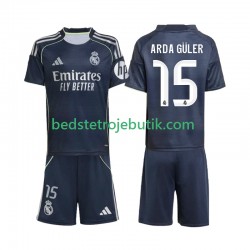 Real Madrid Arda Guler 15 Børn Udebane Fodboldtrøje 2025-2026 Kortærmet