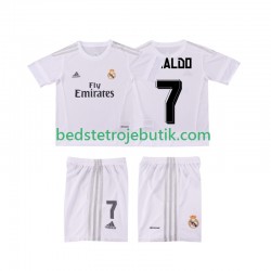 Real Madrid Cristiano Ronaldo 7 2015 2016 Retro Børn Hjemmebane Fodboldtrøje Kortærmet