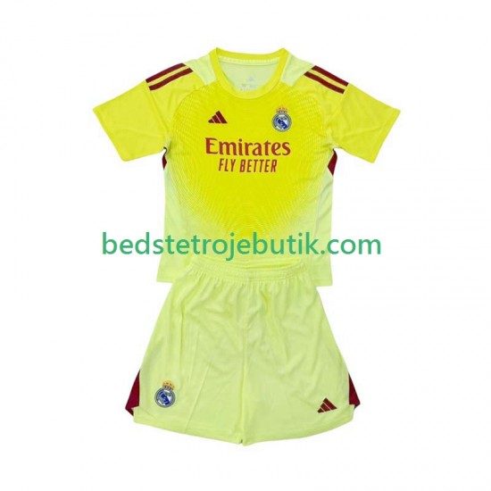 Real Madrid Målmand Børn 4. Valg Fodboldtrøje 2025-2026 Kortærmet