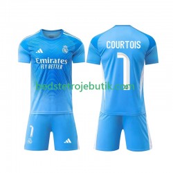 Real Madrid Thibaut Courtois 1 Målmand Børn Hjemmebane Fodboldtrøje 2025-2026 Kortærmet