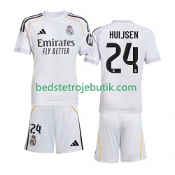 Real Madrid Huijsen 24 Børn Hjemmebane Fodboldtrøje 2025-2026 Kortærmet