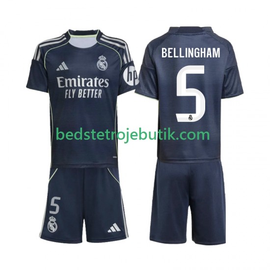 Real Madrid Jude Bellingham 5 Børn Udebane Fodboldtrøje 2025-2026 Kortærmet