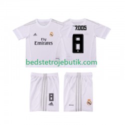 Real Madrid KROOS 8 2015 2016 Retro Børn Hjemmebane Fodboldtrøje Kortærmet