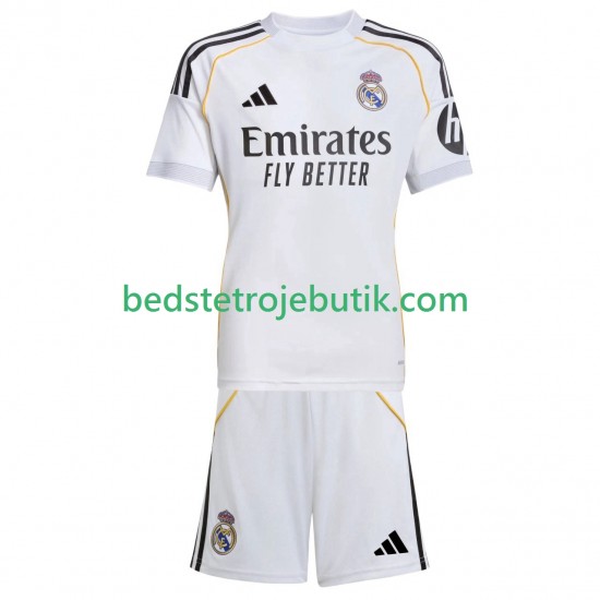 Real Madrid Børn Hjemmebane Fodboldtrøje 2025-2026 Kortærmet
