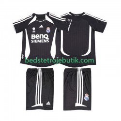 Real Madrid 2007 Retro Børn Udebane Fodboldtrøje 2006 Kortærmet