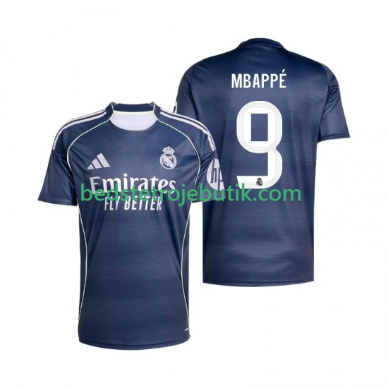 Real Madrid Mbappé Kylian 9 Mænd Udebane Fodboldtrøje 2025-2026 Kortærmet