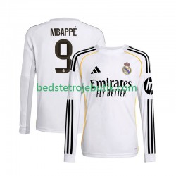 Real Madrid Mbappé Kylian 9 Mænd Hjemmebane Fodboldtrøje 2025-2026 Langærmet