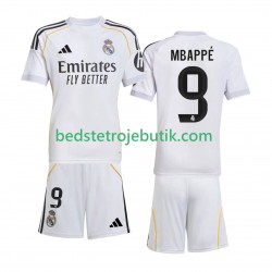 Real Madrid Mbappé Kylian 9 Børn Hjemmebane Fodboldtrøje 2025-2026 Kortærmet