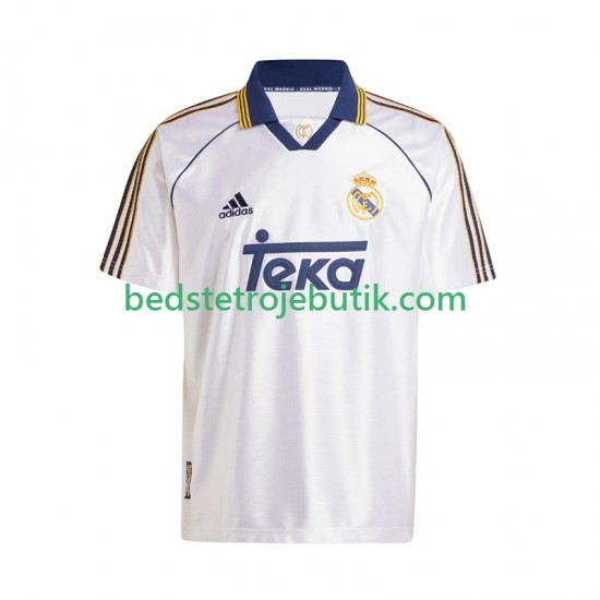 Real Madrid -2000 Retro Mænd Hjemmebane Fodboldtrøje 1999 Kortærmet