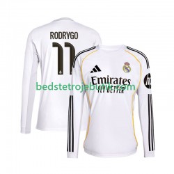 Real Madrid Rodrygo 11 Mænd Hjemmebane Fodboldtrøje 2025-2026 Langærmet