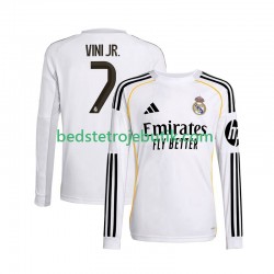 Real Madrid Vinicius Junior 7 Mænd Hjemmebane Fodboldtrøje 2025-2026 Langærmet