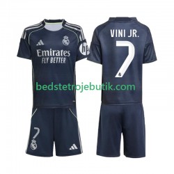 Real Madrid Vinicius Junior 7 Børn Udebane Fodboldtrøje 2025-2026 Kortærmet