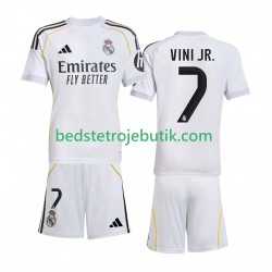 Real Madrid Vinicius Junior 7 Børn Hjemmebane Fodboldtrøje 2025-2026 Kortærmet
