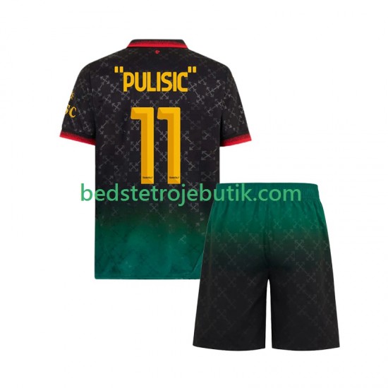AC Milan Christian Pulisic 11 Børn 4. Valg Fodboldtrøje 2024-2025 Kortærmet