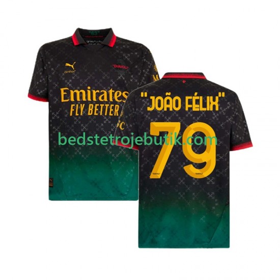 AC Milan JOAO FELIX 79 Mænd 4. Valg Fodboldtrøje 2024-2025 Kortærmet