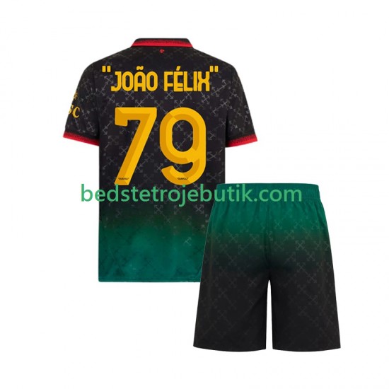 AC Milan JOAO FELIX 79 Børn 4. Valg Fodboldtrøje 2024-2025 Kortærmet