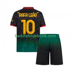 AC Milan RAFA LEAO 10 Børn 4. Valg Fodboldtrøje 2024-2025 Kortærmet
