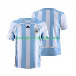 Argentina Retro Mænd Hjemmebane Fodboldtrøje 2006 Kortærmet