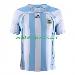 Argentina Retro Mænd Hjemmebane Fodboldtrøje 2006 Kortærmet