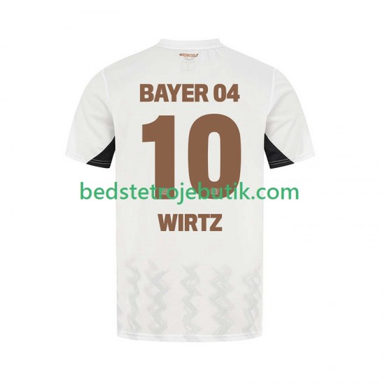 Bayer 04 Leverkusen Florian Wirtz 10 Mænd Udebane Fodboldtrøje 2024-2025 Kortærmet