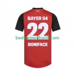 Bayer 04 Leverkusen Victor Boniface 22 Mænd Hjemmebane Fodboldtrøje 2024-2025 Kortærmet