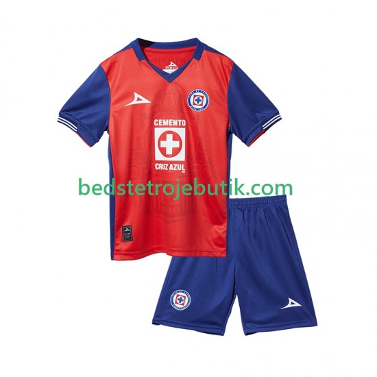 Cruz Azul Børn 3. Valg Fodboldtrøje 2024-2025 Kortærmet
