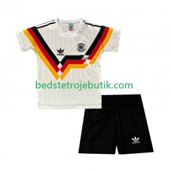 Tyskland 1990 Retro Børn Hjemmebane Fodboldtrøje Kortærmet