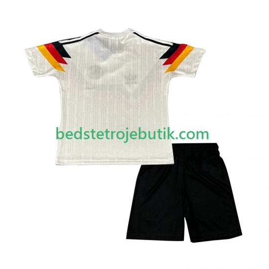 Tyskland 1990 Retro Børn Hjemmebane Fodboldtrøje Kortærmet