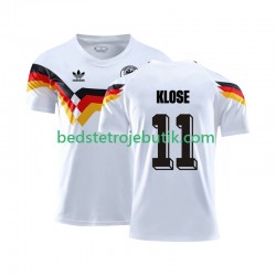 Tyskland Klose 11 1990 Retro Mænd Hjemmebane Fodboldtrøje Kortærmet