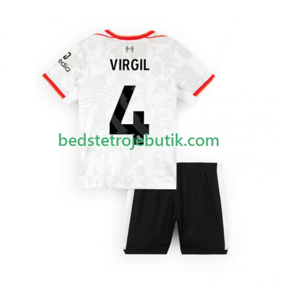 Liverpool VIRGIL 4 Børn 3. Valg Fodboldtrøje 2024-2025 Kortærmet