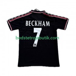 Manchester United Beckham 7 Retro Mænd 3. Valg Fodboldtrøje 1999 1998 Kortærmet