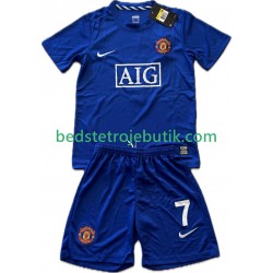 Manchester United Cristiano Ronaldo 7 2009 Retro Børn 3. Valg Fodboldtrøje 2008 Kortærmet