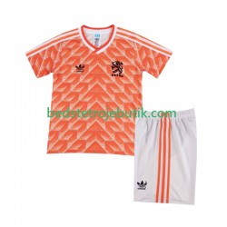 Holland 1988 Retro Børn Hjemmebane Fodboldtrøje Kortærmet