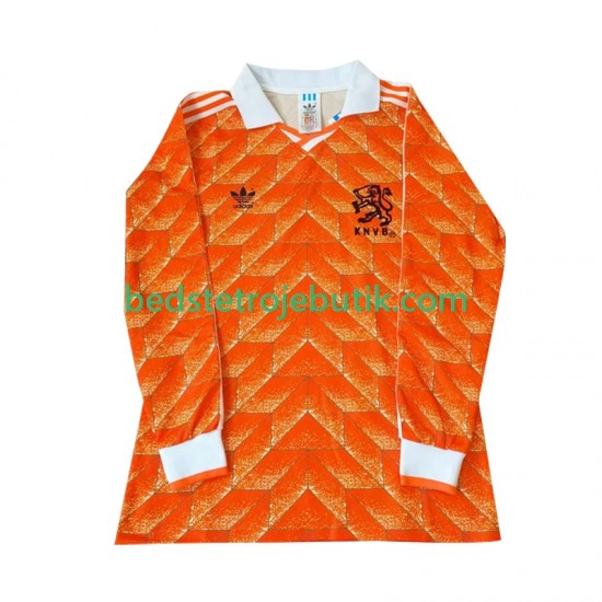 Holland Retro Mænd Hjemmebane Fodboldtrøje 1998 Langærmet