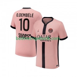 Paris Saint-Germain Ousmane Dembele 10 Mænd 3. Valg Fodboldtrøje 2024-2025 Kortærmet