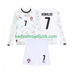 Portugal Cristiano Ronaldo 7 Børn Udebane Fodboldtrøje 2025 Langærmet