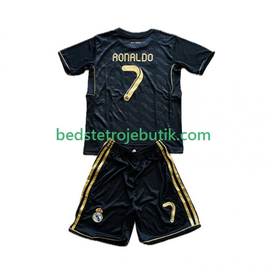 Real Madrid Cristiano Ronaldo 7 2012 Retro Børn Udebane Fodboldtrøje 2011 Kortærmet