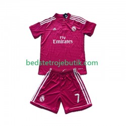 Real Madrid Cristiano Ronaldo 7 2014 2015 Retro Børn Udebane Fodboldtrøje Kortærmet
