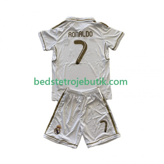 Real Madrid Cristiano Ronaldo 7 2012 Retro Børn Hjemmebane Fodboldtrøje 2011 Kortærmet