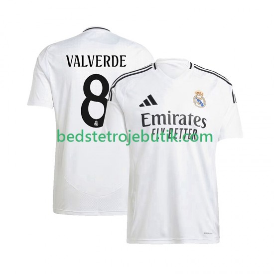 Real Madrid Federico Valverde 8 Mænd Hjemmebane Fodboldtrøje 2024-2025 Kortærmet